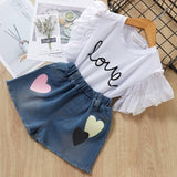 Bear Leader 2019 New Summer Casual Children Sets Flowers Blue T-shirt+  Pants Girls Clothing Sets Kids Summer Suit For 3-7 Years