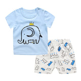 Summer children clothing sets cartoon toddler girls clothing sets top+pant 2Pcs/sets kids casual boys clothes sport suits outfit