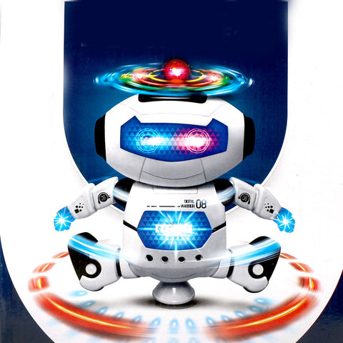 360 Rotating Smart Space Dance Robot Electronic Walking Toys With Music Light For Kids Astronaut Toy Christmas Birthday Gift