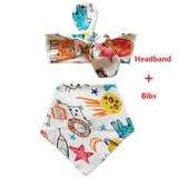 Fashion Children Beanies Caps Set Baby Girls Hat Cartoon Baby Bibs Boys Cap Scarf Collar Kids Hat Photo Props Accessories