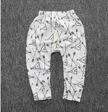 Print Pattern Cotton Baby Trousers Babys Boys Girls PP Pants For Sports Baby Harem Pants Kids For Newborn Girl Boy Clothing