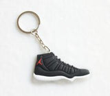 17 Color Mini Silicone Jordan 11 Keychain Bag Charm Woman Men Kids Key Ring Gifts Sneaker Key Holder Accessories Shoes Key Chain