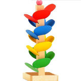 Hot Baby Kids Children Montessori Educational Blocks Wooden Tree Marble Ball Run Track Game Intelligence Smart Baby Toys