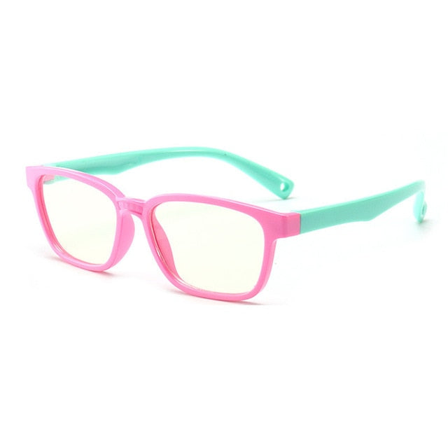 Zilead 2018New Baby Anti-blue Light Silicone Glasses Brand Children Soft Frame Goggle Plain Glasses Kids Eye Fame Eywear Fashion