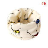 Baby Cotton Neck Scarf Cute Print Children Warm Scarf Kids Collars Autumn Winter Boys Girls Ring Scarf Baby Cloth Accessories