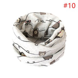 Baby Cotton Neck Scarf Cute Print Children Warm Scarf Kids Collars Autumn Winter Boys Girls Ring Scarf Baby Cloth Accessories