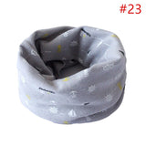 Baby Cotton Neck Scarf Cute Print Children Warm Scarf Kids Collars Autumn Winter Boys Girls Ring Scarf Baby Cloth Accessories