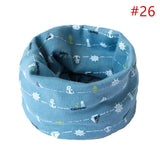 Baby Cotton Neck Scarf Cute Print Children Warm Scarf Kids Collars Autumn Winter Boys Girls Ring Scarf Baby Cloth Accessories