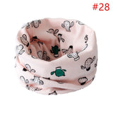 Baby Cotton Neck Scarf Cute Print Children Warm Scarf Kids Collars Autumn Winter Boys Girls Ring Scarf Baby Cloth Accessories