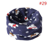 Baby Cotton Neck Scarf Cute Print Children Warm Scarf Kids Collars Autumn Winter Boys Girls Ring Scarf Baby Cloth Accessories