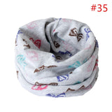 Baby Cotton Neck Scarf Cute Print Children Warm Scarf Kids Collars Autumn Winter Boys Girls Ring Scarf Baby Cloth Accessories