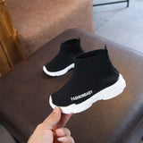 Children Casual Shoes Girls Sneaker For Running Boys Casual Shoes Outdoor Anti-Slippery Fly Knit Kids Socks Shoe Sneaker 1-6Y