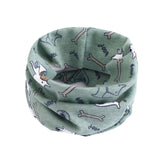 Baby Cotton Neck Scarf Cute Print Children Warm Scarf Kids Collars Autumn Winter Boys Girls Ring Scarf Baby Cloth Accessories