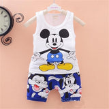 2019 Children Boys Girls Clothes Set Kid Cartoon Vest And Shorts Summer Style Baby Suits Toddler Clothing Cute Brand Tracksuits