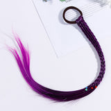 New Girls Colorful Wigs Ponytail Hair Ornament Headbands Rubber Bands Beauty Hair Bands Headwear Kids Hair Accessories Head Band