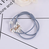 Girls Sweet Pearl Elastic Hair Bands Princess Ponytail Holder Gum For Hair Scrunchies Headband Rubber Band Kids Hair Accessories