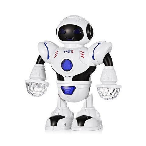 Hot Sales Kids Electronic Smart Space Dancing Robot With Music LED Light Walk Dance Arm-Swing Remote Control Toys Robots Gifts