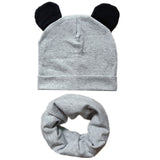 Boys Girls Cotton Solid Cap Soft Warm Cartoon Children Hat Cute Ears Design Spring Autumn Baby Kids Skullies Beanies Accessories