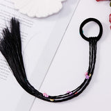 New Girls Colorful Wigs Ponytail Hair Ornament Headbands Rubber Bands Beauty Hair Bands Headwear Kids Hair Accessories Head Band