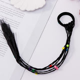New Girls Colorful Wigs Ponytail Hair Ornament Headbands Rubber Bands Beauty Hair Bands Headwear Kids Hair Accessories Head Band
