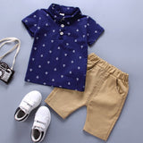 Kids Clothes Summer Cotton Linen Boys Sets T Shirt + Shorts Toddler Boys Girls Children Clothing Baby Boy Infant Toddler 0-4Y