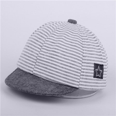 Puseky Baseball Cap Kids Sports Cap Mesh Hat Cotton Beret Stripe Summer Cap Children Accessories Baby Boys Girls Hats