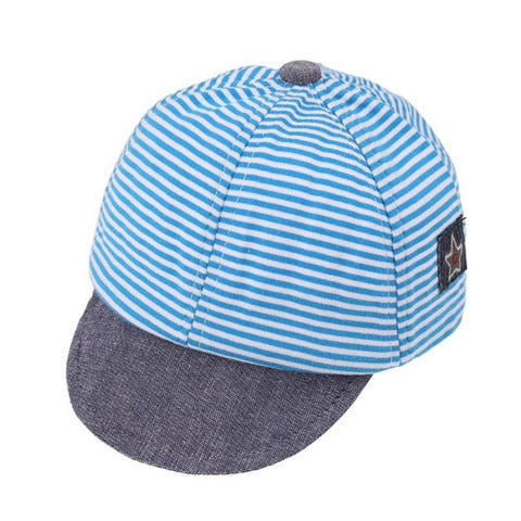 Puseky Baseball Cap Kids Sports Cap Mesh Hat Cotton Beret Stripe Summer Cap Children Accessories Baby Boys Girls Hats