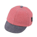 Puseky Baseball Cap Kids Sports Cap Mesh Hat Cotton Beret Stripe Summer Cap Children Accessories Baby Boys Girls Hats