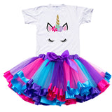 Summer Unicorn Baby Girls Tutu Dress Children Unicorn Party Little Girl Kids Clothes Vestidos Princess Rainbow Outfits Dress