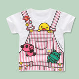 Girls T shirt Print Cartoon Kids Clothing New 2019 Summer Fashion Children Girl Short Sleeve Cotton T shirts For Boys