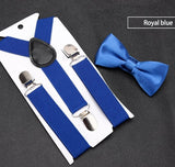 Kids Suspenders with Bowtie Fashion Children Bow Tie Set Boys Braces Girls Adjustable Suspenders Baby Wedding Ties Accessories