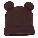 Boys Girls Cotton Solid Cap Soft Warm Cartoon Children Hat Cute Ears Design Spring Autumn Baby Kids Skullies Beanies Accessories