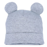 Boys Girls Cotton Solid Cap Soft Warm Cartoon Children Hat Cute Ears Design Spring Autumn Baby Kids Skullies Beanies Accessories