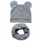 Boys Girls Cotton Solid Cap Soft Warm Cartoon Children Hat Cute Ears Design Spring Autumn Baby Kids Skullies Beanies Accessories