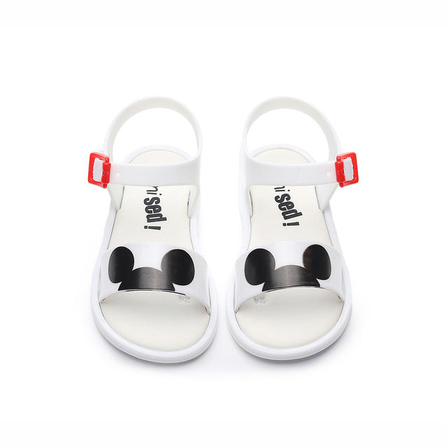 Mini Melissa Mickey Bow Shoes 2019 New Summer Girls Jelly Shoe Girl Non-slip Kids Beach Sandal Toddler Sandals Princess