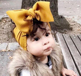 Fabric Elastic Kids Top Knot Girl Hair Band/ Adjustable Big Bow Turban Headband / Wide Headwrap Girl Hairband Hair Accessories