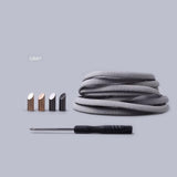 1Pair Solid Color Semicircle Shoelaces Elastic Lace No Tie Shoe Laces Kids Adult Quick Lazy Sneakers Shoelace Shoe Laces Strings