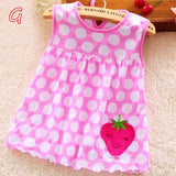 2019 Girls Clothing Summer Girl Dress Baby Girls Infant Kids Cartoon Floral Dress Clothes Sundress Casual Dresses 0-24 Months