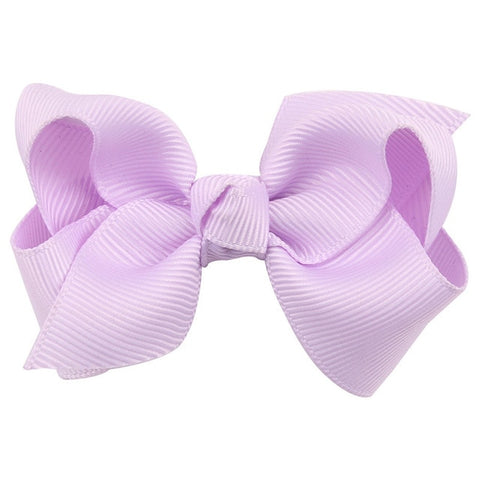 1PC 3 Inch Solid Kids Girls Ribbon Hair Bow Clips with Hairpins Boutique Hairclips Hair Accessories Handmade Princess Headwear