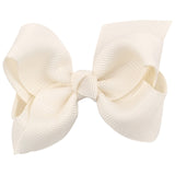 1PC 3 Inch Solid Kids Girls Ribbon Hair Bow Clips with Hairpins Boutique Hairclips Hair Accessories Handmade Princess Headwear