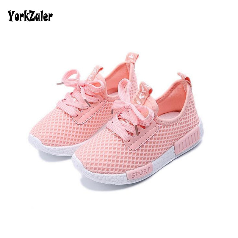 Yorkzaler Spring Autumn Kids Shoes 2017 Fashion Mesh Casual Children Sneakers For Boy Girl Toddler Baby Breathable Sport Shoe